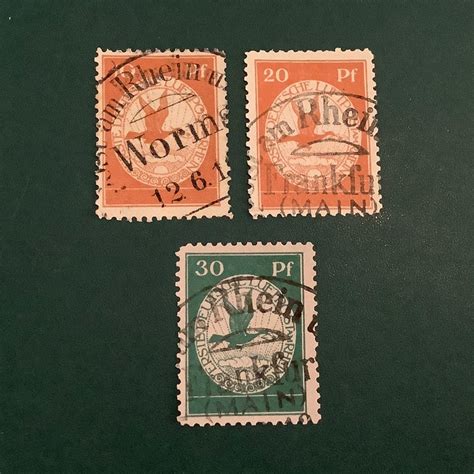 German Empire 1912 Airmail Rhein Und Main Michel I III Catawiki