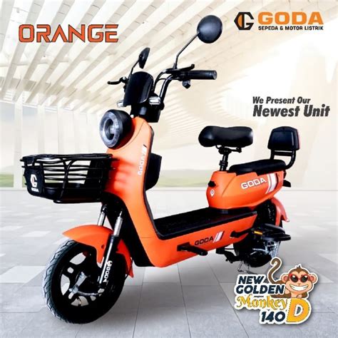 Jual Promosi BERGARANSI SEPEDA LISTRIK GODA 140 D GOLDEN MONKEY 48 V 12