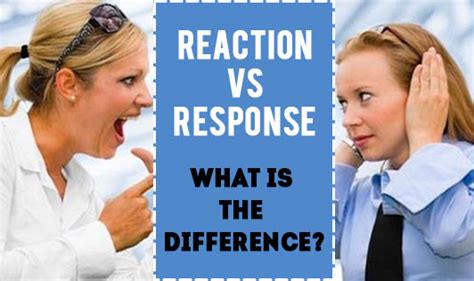 Response Vs Reaction How To Control Anger