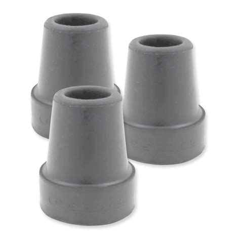 Rubber Ends For Walking Sticks Rubber Ferrules 28mm Grey Pack Of 4