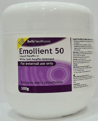 Emollient Liquid Paraffin In White Soft Paraffin Ointment G