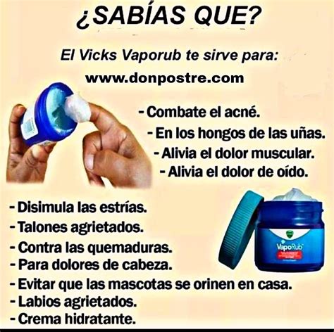 Don Postre Blog Archive Usos Del Vicks Vaporub