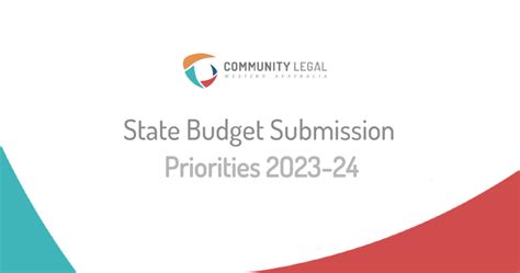 Clwa 2023 State Budget Submission Community Legal Wa