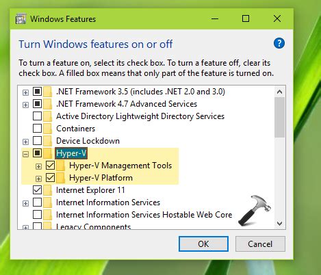 How To Enable Hyper V In Windows