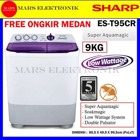 Jual Mesin Cuci Sharp Es T Cr Cl Kg Super Aquamagic Low