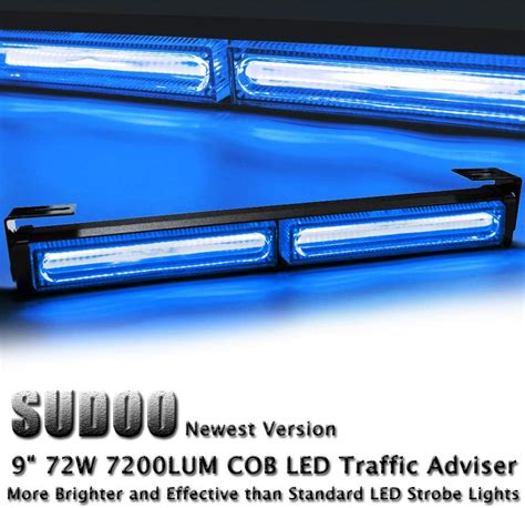 9 2 Cob Led 13 Flashing Strobing Modes High Intensity Law Enforcement Traffic