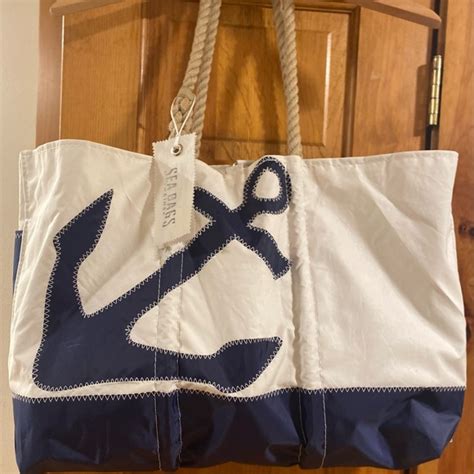 Sea Bags Maine Bags Sea Bags Maine Handcrafted Xtra Lrg Navy Anchor