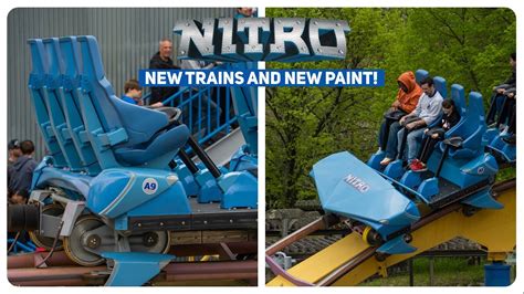 A New Train And A Repaint Is Starting On Nitro At Six Flags Great