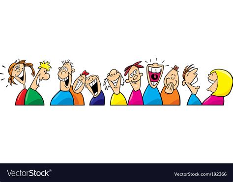 Laughing people Royalty Free Vector Image - VectorStock