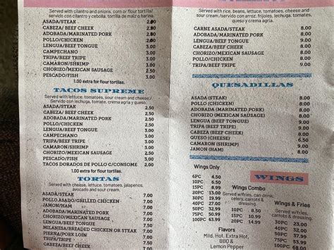 Menu At TAQUERIA DON SIGE 2 Restaurant Forest Park