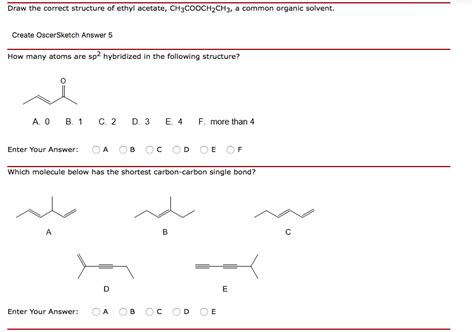 Ethyl Acetate Lewis Structure