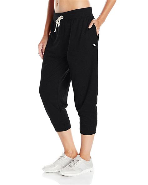 Champion M0945 Womens French Terry Jogger Capris Free Shipping Available