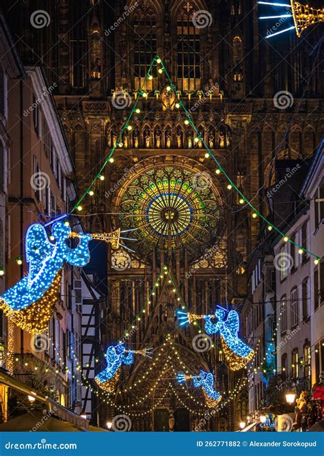 Christmas Decorations in the Streets of Strasbourg, the Capital of ...