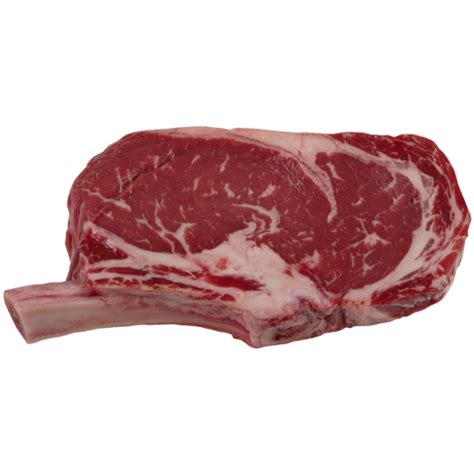 Save On Butcher S Cut Choice Beef Rib Eye Steak Bone In Vacuum Sealed Fresh Order Online