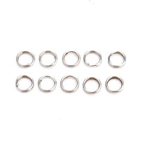 100pcs Fishing Split Rings Accessories Swivel Lure Connector Tackle