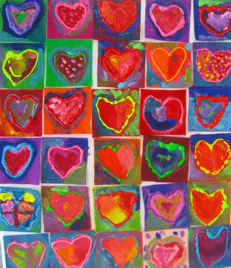 Cassie Stephens In The Art Room Our School Has Heart Mural Project Part 1 Valentine Art