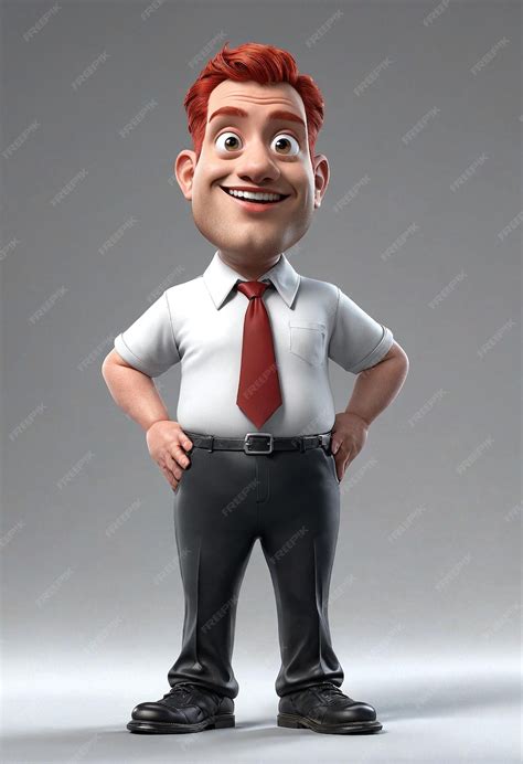 Premium Photo A Cartoon Character In A Suit And Tie