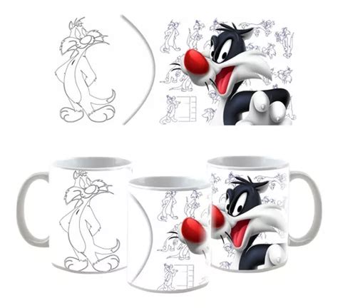 Plantillas Para Sublimar Tazas Looney Tunes Colorea Cuotas Sin Inter S