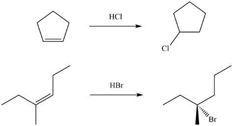 107 Hydrohalogenation—electrophilic Addition Of Hx Chemistry Libretexts