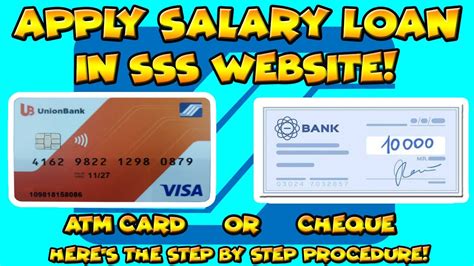 Salary Loan Thru ATM Card Or Cheque Sa SSS Website Paano 2020 YouTube