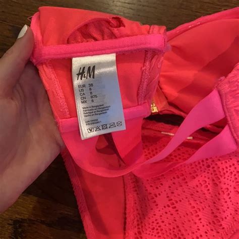 H M Swim Hm Hot Pink Strapless Bikini Poshmark