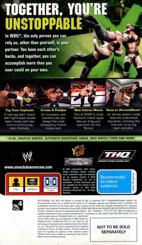 WWE Smackdown Vs Raw 2009 Cover Or Packaging Material MobyGames