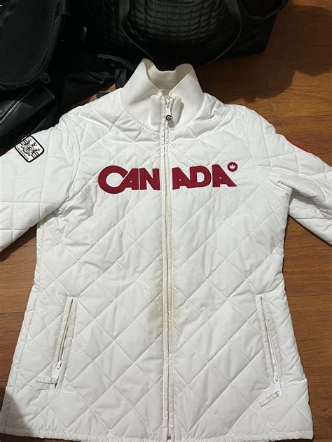 Hbc Hudsons Bay 2010 Team Canada Olympic White Quilted Podium Jacket