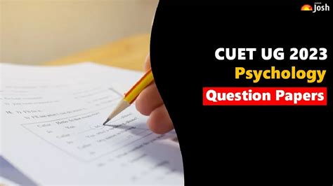 Cuet Psychology Question Paper 2023 Download Previous Year Paper With Solution