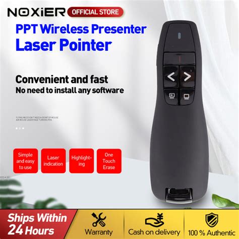 Noxier R Ghz Usb Wireless Presenter Red Laser Pen Pointer Ppt