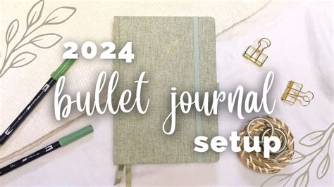 2024 BULLET JOURNAL SETUP Easy Yearly Bullet Journal Set Up 2024