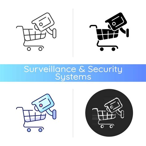 Tracking customers with surveillance camera icon 3037658 Vector Art at
