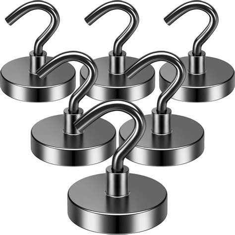 Amazon Grtard 6 Pack Heavy Duty Magnetic Hooks 50lbs Neodymium