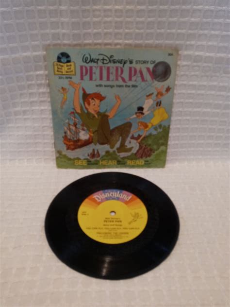 Walt Disney 7 Peter Pan Book And Record 304 Vg 1977 Ebay