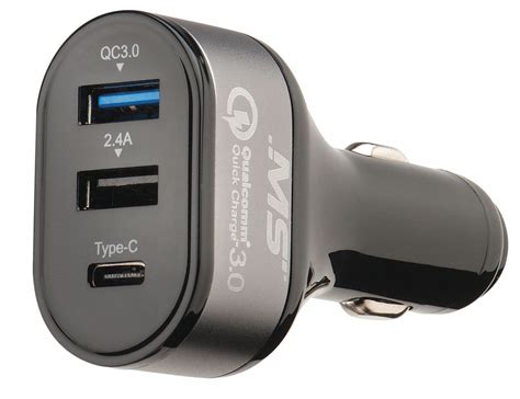 Mobilespec Usb Car Charger For Use With Usb Powered Devices Number Of Output Connectors 3