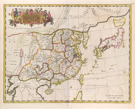 China Korea Japan By Joan Blaeu Published By Frederick De Wit