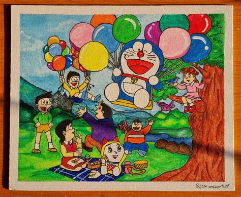 Doremon painting - Chitragraphy