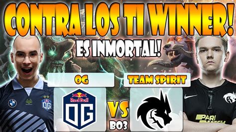 TEAM SPIRIT VS OG BO3 GAME 1 ELIMINACIÓN GAMERS GALAXY INVITATIONAL