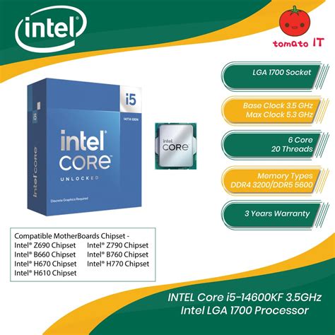 Intel Core I5 14600kf 3 5ghz 14th Gen Lga1700 Processor Shopee Malaysia