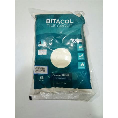 Jual Oker Nat Keramik Tile Grout BITACOL Super White Shopee Indonesia