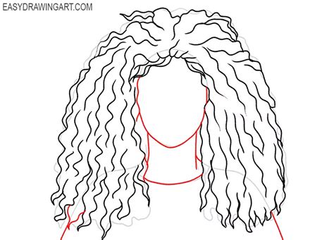 How To Draw A Girl With Long Curly Hair