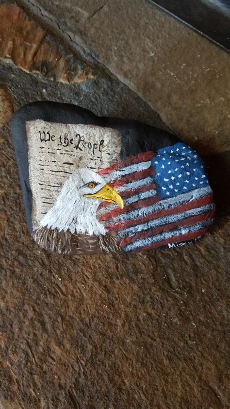 Memorial Day Painted Rock Painted Rocks Love Painting Rock Art