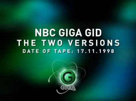 Lost Files NBC GIGA GID 1 0 The Two Versions YouTube