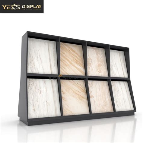 Double Sided Wood Floor Sample Display Boards Cabinet Yeks