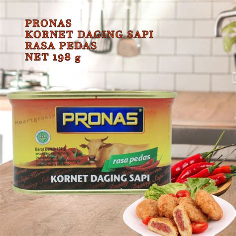 Pronas Kornet Daging Sapi Rasa Pedas G Lazada Indonesia