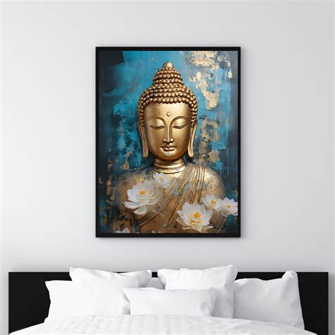 Buddha Wall Art, Buddha Canvas Wall Art, Buddhist Wall Art, Buddah Wall ...