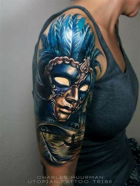 Pin By Star Moon On 3D Realism Ink Picture Tattoos Venetian Mask