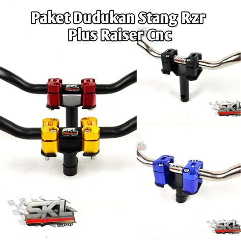 Jual Paket Stang Rzr Plus Dudukan Stang Raiser Cnc Import Racing Road