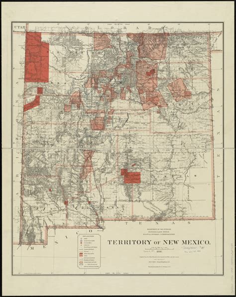 Territory Of New Mexico Norman B Leventhal Map And Education Center