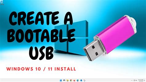 How To Create A Bootable Usb For Windows 10 Windows 11 Using Rufus Youtube