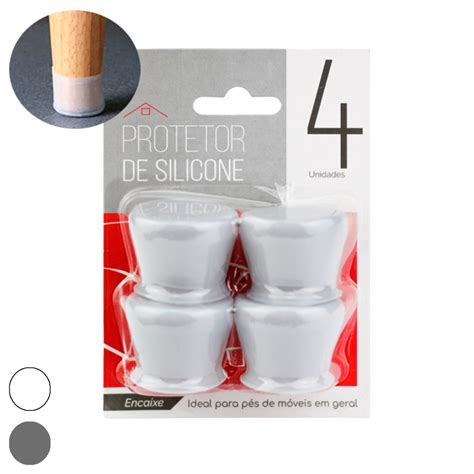 Kit 4 Peças Protetor Para O Pé Da Cadeira E Mesa De Silicone protege